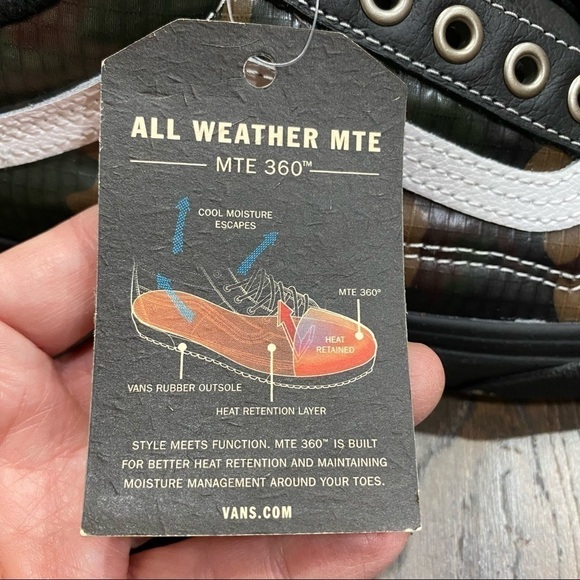 Vans Old‎ Skool All Weather MTE Women’s Sneakers Black/Camo Size 9 - Picture 12 of 13